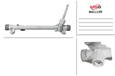 Рулевая рейка без ГПК восстановлена Mazda CX-5 17- MSG MA113R