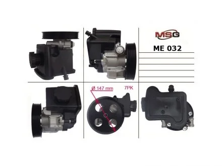Насос ХПК новый Mercedes-Benz CLK W209 02-10, Mercedes-Benz E-Class W211 02-09, Mercedes-Benz C-Class W203 00-07 MSG ME032