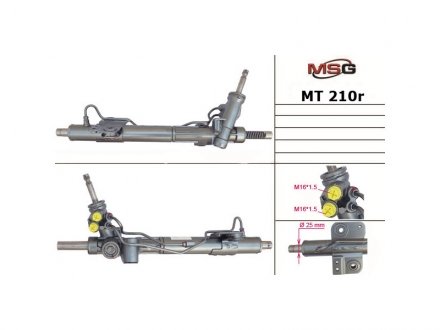 Рулевая рейка с ХПК восстановлена Peugeot 4007 07-12, Mitsubishi Outlander XL 07-12, Citroen C-Crosser 07-12 MSG MT210R