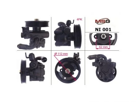 Насос ГПК новий Renault Vel Satis 02-09, Nissan Maxima A32 94-00, Nissan Maxima A33 00-06 MSG NI001