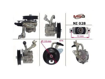 Насос ГПК новий Renault Latitude 10-15, Nissan Teana 03-08, Nissan Murano 02-08 MSG NI028