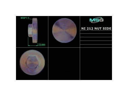 Гайка бокового поджима ГУР MSG NI212NUTS