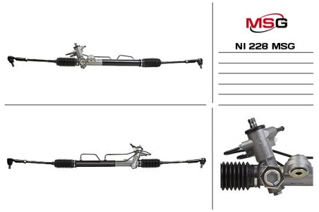 Рульова рейка з ГПК нова Nissan Almera Classic N17 06-12 MSG NI228