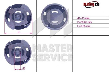 Плита насоса верхня ГУР MSG OP006UPLATE