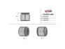 Поршень тормозного суппорта MERCEDES-BENZ CLC 08-11, CLK W208 97-02, CLK W209 02-10, C-Class W203 00-07, C-Class W202 93-00, E-Class W210 94-03, SLK R170 96-04, SLK R171 04-11 MSG P363001-MSG (фото 1)