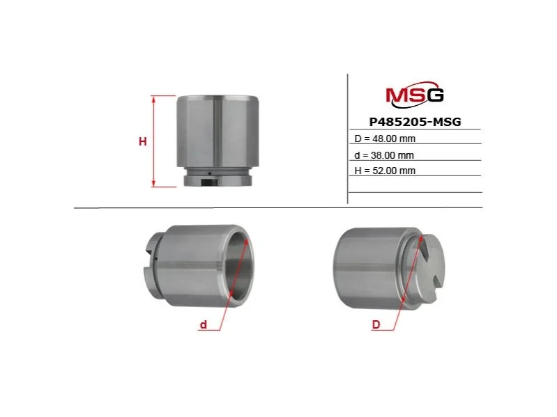 Поршень тормозного суппорта VW Amarok 10-22; FORD Transit 06-14, Transit 14-, Transit Custom 12- MSG P485205-MSG (фото 1)