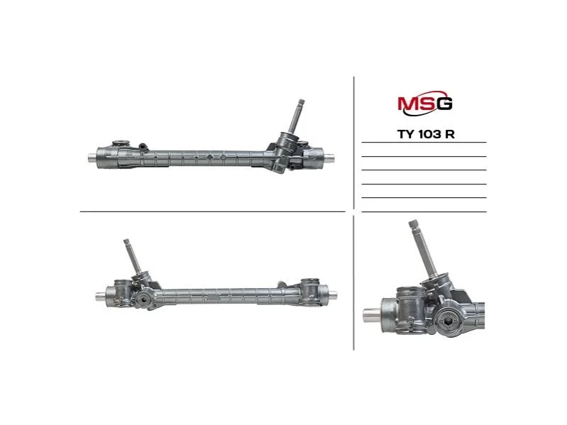 Рулевая рейка с ЭУР MSG TY103R (фото 1)