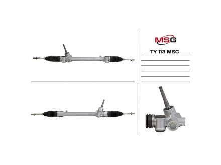 Рульова рейка без ГПК нова Toyota Yaris 05-12 MSG TY113