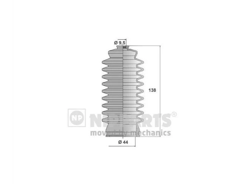 Пильовик рульової рейки MSG TY204DUSTER1 (фото 1)