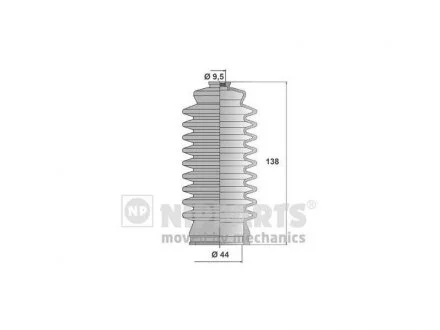 Пильовик рульової рейки MSG TY204DUSTER1
