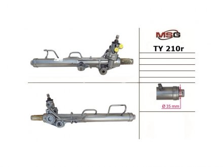 Рульова рейка з ГПК відновлена Toyota 4Runner 96-02, Toyota Land Cruiser Prado 90 96-02 MSG TY210R (фото 1)