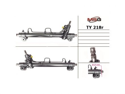 Рульова рейка з ГПК відновлена Toyota Avalon 05-12, Toyota Camry 01-06, Lexus ES 01-06 MSG TY218R (фото 1)