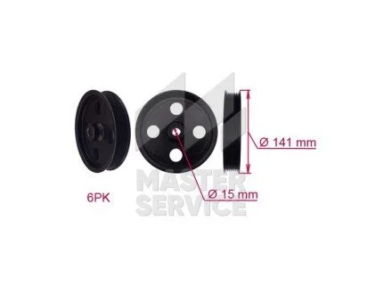 Шкив насоса ГУР MSG VO005PUL