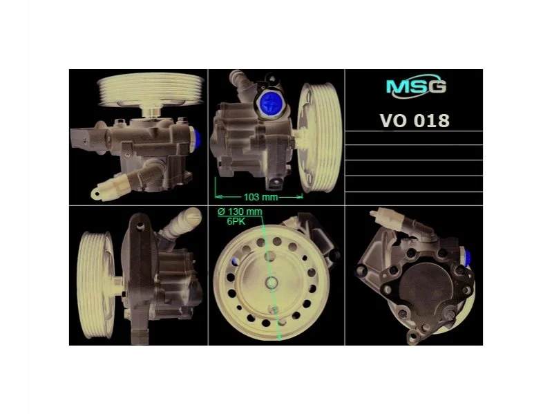 Насос ХПК новый Volvo V70 07-16, Volvo XC70 07-16, Land Rover Freelander 06-14 MSG VO018 (фото 1)