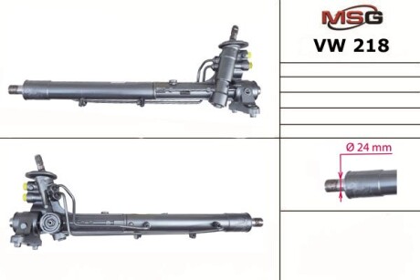 Рульова рейка з ГПК нова VW Caddy III 04-15 MSG VW218