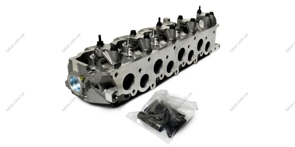 Головка блока голая 2.5TDI 8V D4BH, 2.5D 8V D4BA, 2.5TD 8V 4D56 Hyundai H-100 94-03, Mitsubishi L200 96-06, Mitsubishi Pajero Sport 99-09 MsGear GBH25002 (фото 1)