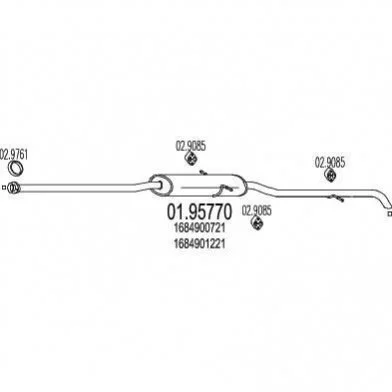Глушитель MTS 01.95770 (фото 1)