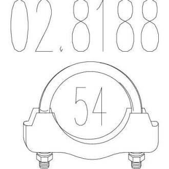 Хомут вихлопної системи MTS 02.8188