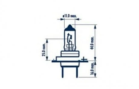 Лампа галогенная Px26d, H7 NARVA 48339S2