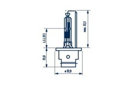 Лампа ксенонова D2R XENON 85В, 35Вт, PK32d-2 NARVA 84006