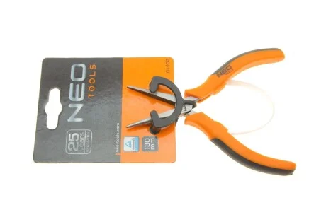 Плоскогубці подовжені прямі прецизійні, 130 мм. (NEO) Neo 01-102