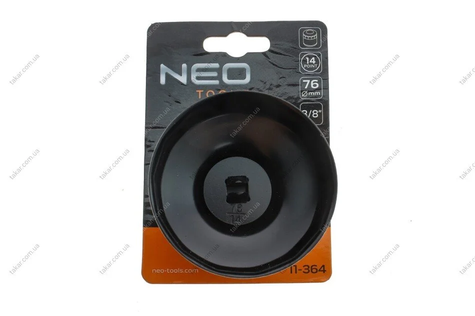 Сменная головка масляного фильтра 76 мм, 14 угол (NEO) Neo 11-364 (фото 1)