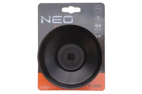 Головка сменная масляного фильтра 95 мм, 15 угол (NEO) Neo 11-369