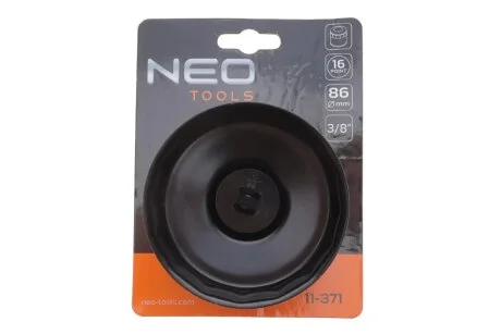 Головка сменная масляного фильтра 86 мм, 16 угол (NEO) Neo 11-371