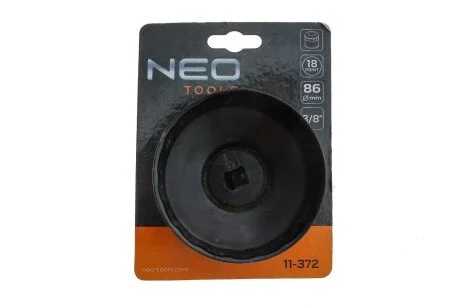 Головка сменная масляного фильтра 86 мм, 18 угол (NEO) Neo 11-372