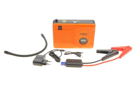 Пусковий пристрій Jumpstarter, Power Bank 14Ah, LED ліхтар, компресор 3.5BAR Neo 11997