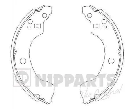 Тормозные колодки задние барабанные NIPPARTS J3501053 (фото 1)