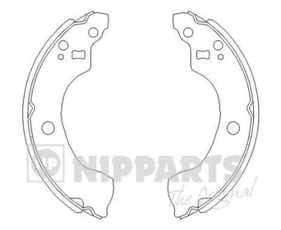 Тормозные колодки задние барабанные NIPPARTS J3501053