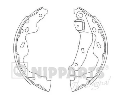 Тормозные колодки задние барабанные NIPPARTS J3502082
