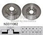 Диск тормозной Nissan QASHQAI 14- (вир-во Nipparts) NIPPARTS N3311062 (фото 1)