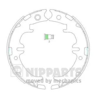 Тормозные колодки задние барабанные NIPPARTS N3502083