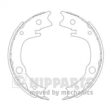 Тормозные колодки барабанные NIPPARTS N3502086 (фото 1)