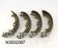 Тормозные колодки задние барабанные NIPPARTS N3502087 (фото 1)