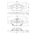Колодки гальмівний диск. Toyota YARIS NIPPARTS N3602130 (фото 1)