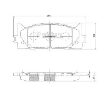 Гальмівні колодки передні дискові NIPPARTS N3602141