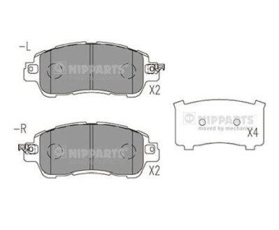 Тормозные колодки NIPPARTS N3603078