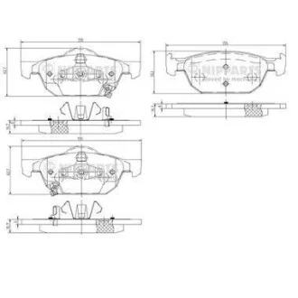 Гальмівні колодки передні дискові NIPPARTS N3604067