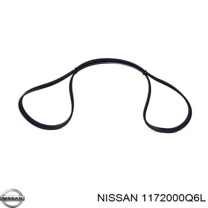 Полікліновий ремінь NISSAN 1172000Q6L (фото 1)