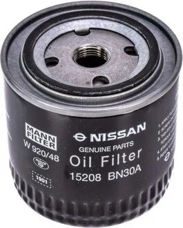 Масляний фільтр гвинт накручуваний NISSAN 15208BN30A