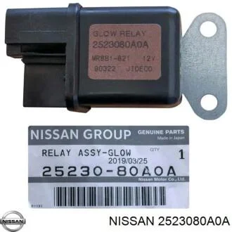 Реле свічок розжарювання NISSAN 2523080A0A