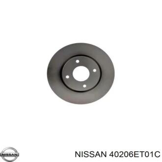 Торзмозной диск двухсторонний на передний мост вентилируемый 4 NISSAN 40206ET01C