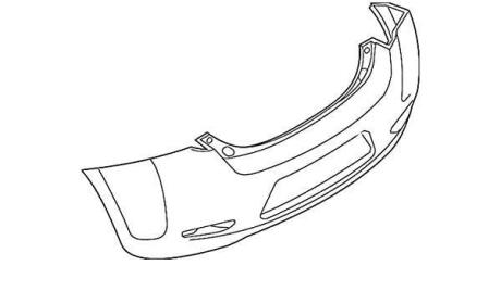 Бампер задний NISSAN 850223NF0H