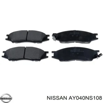 Гальмівні колодки передні дискові NISSAN AY040NS108