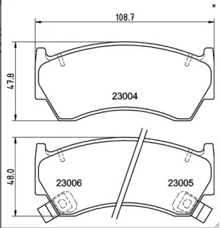 Гальмівні колодки передні дискові NISSAN D10601N090