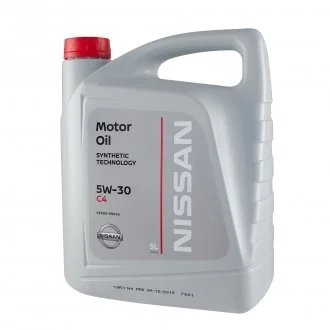 Моторное масло 5 л 5W30 Дизельный Синтетическое NISSAN KE90090043