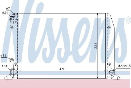 Радиатор NISSENS 604611